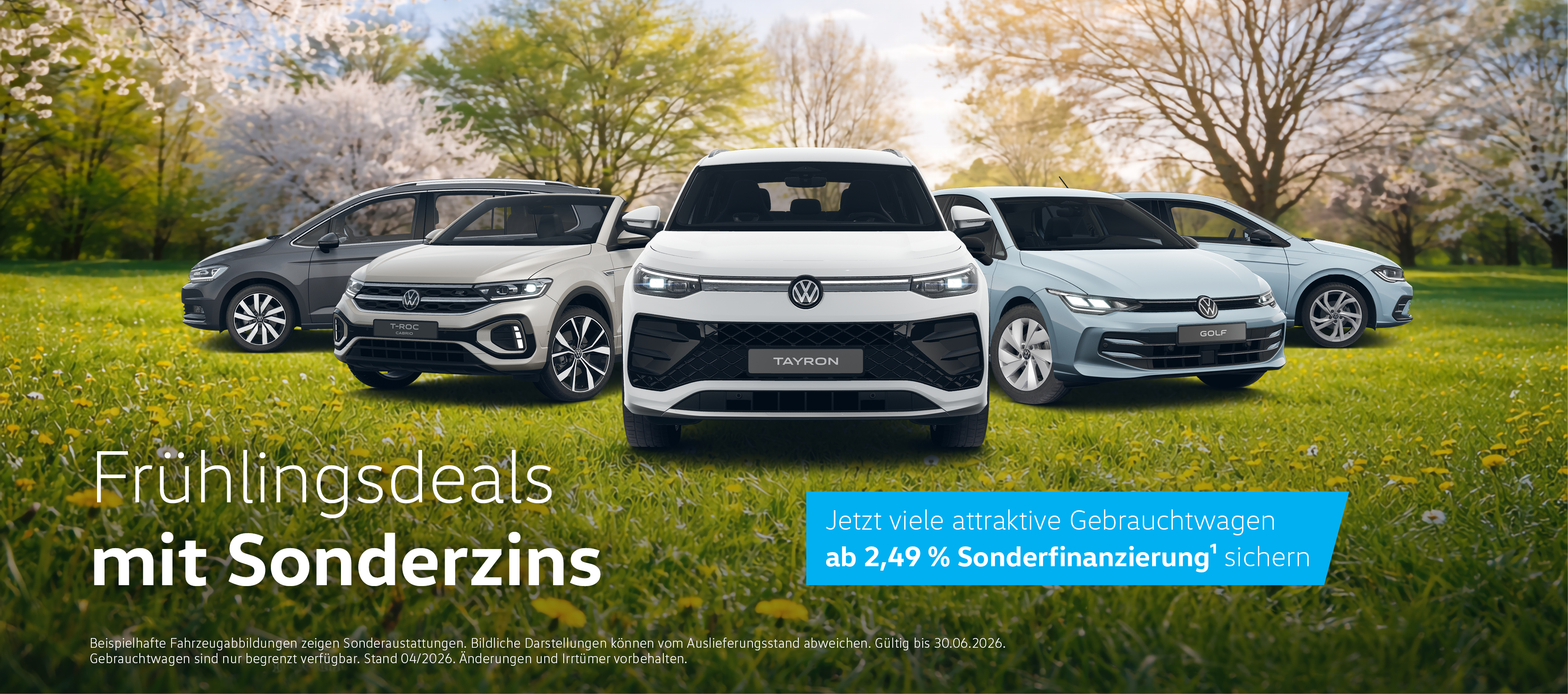 GW Frühlingsdeals ab 2,49 %