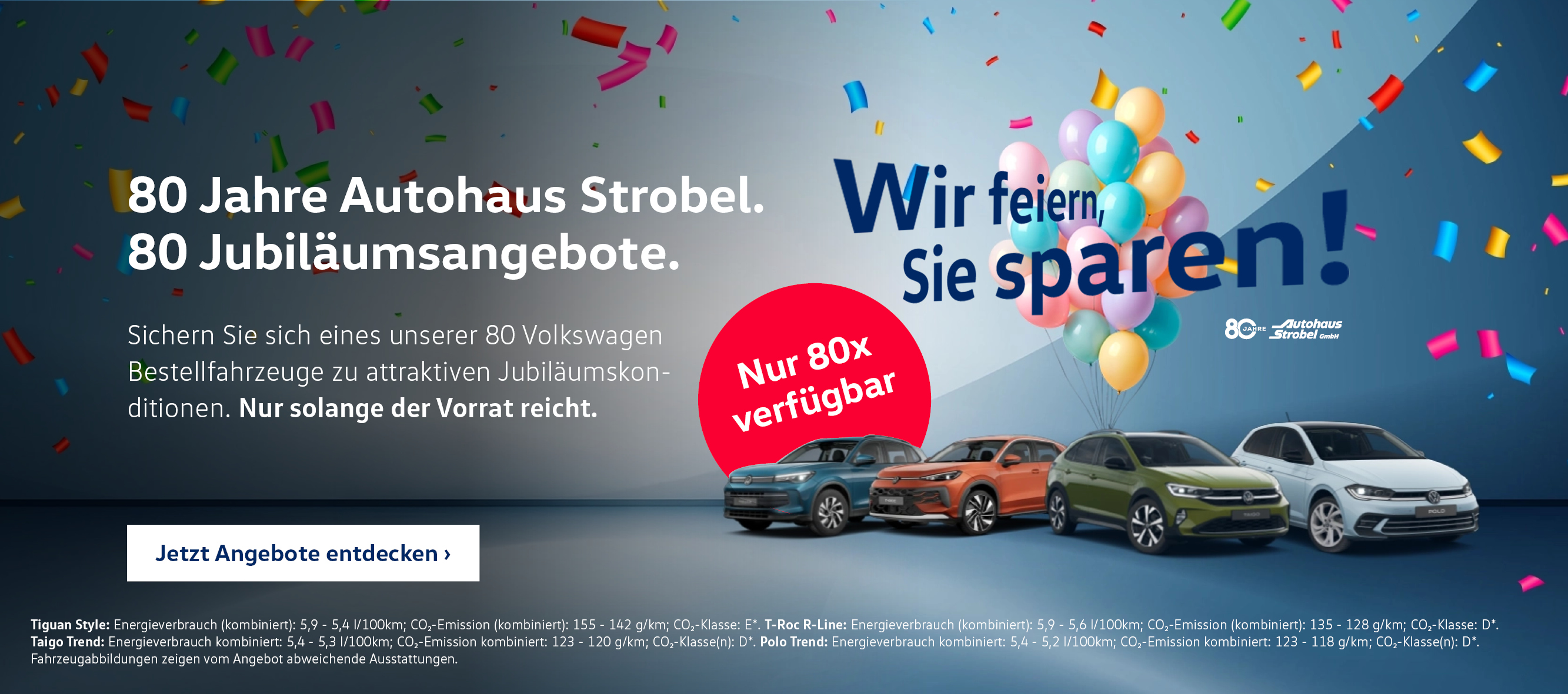 Jubiläumsangebote 80 Jahre