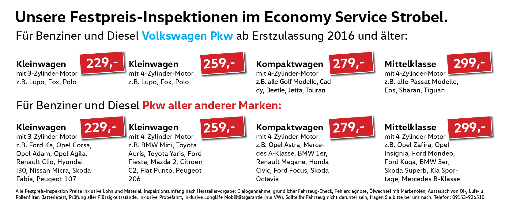 Service & Ersatzteile: VW Teile, Motorenöl, Checks & Räder