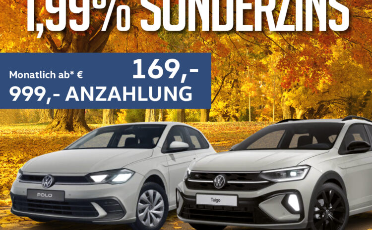  VW Polo & Taigo 1,99% Sonderfinanzierung