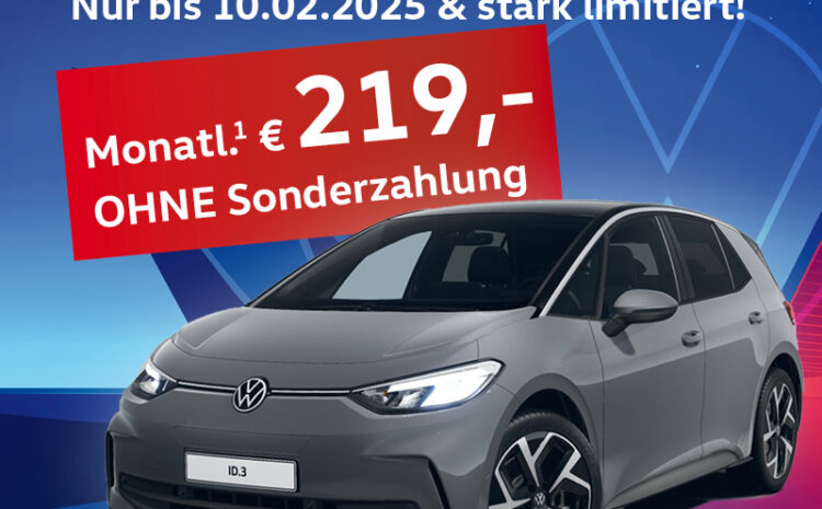  ID.3 Blitzdeal bis 10.2.