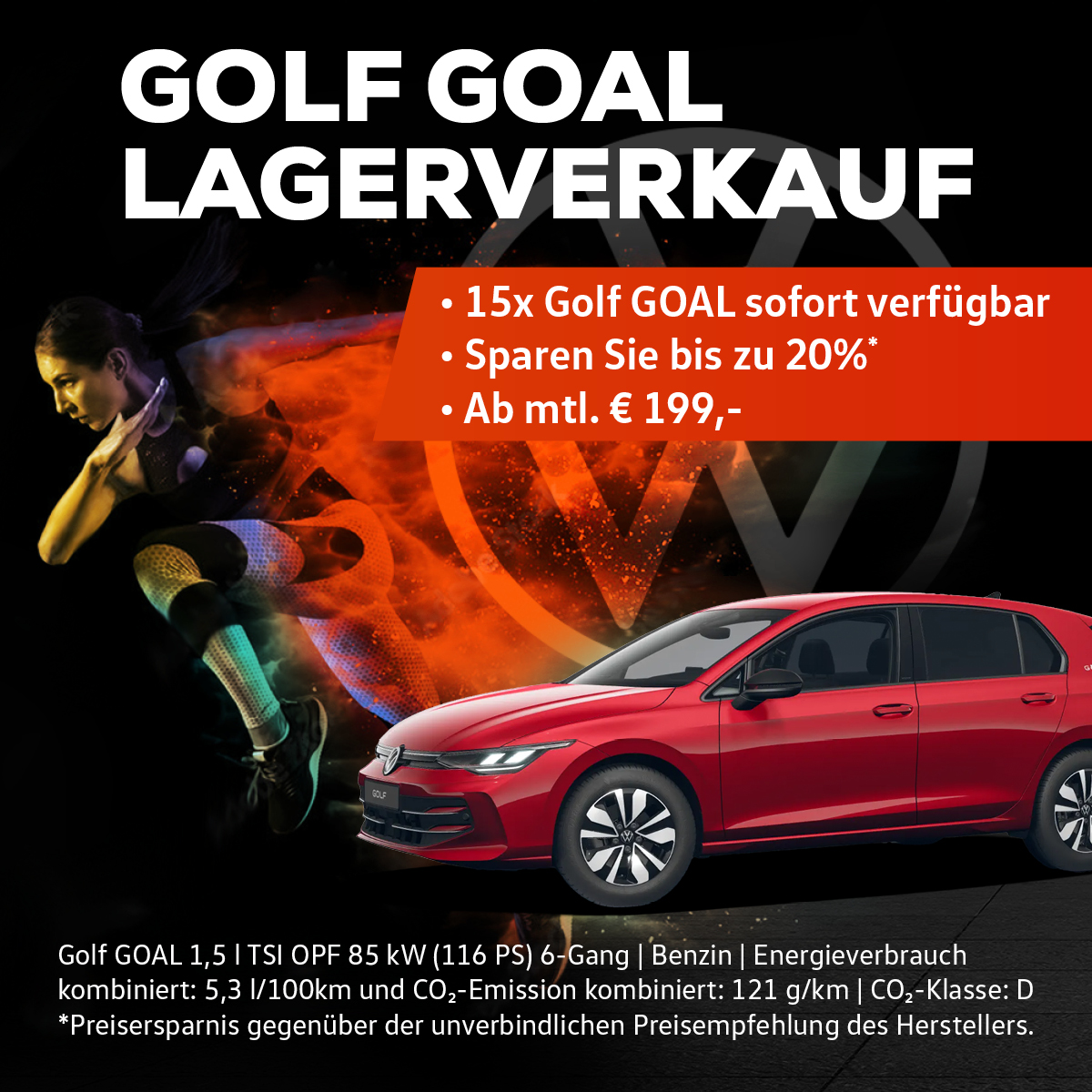 Golf GOAL Lagervekauf Autohaus Strobel Schnaittach